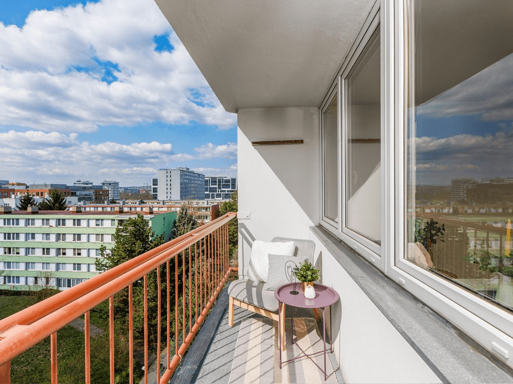 Balkon po homestagingu